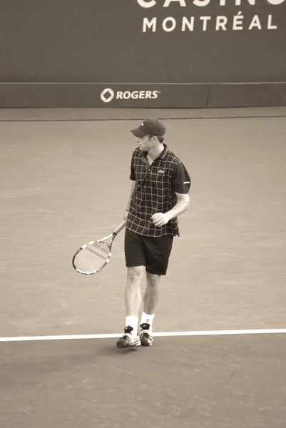 Hombre Jugando Tenis Cancha — Foto de Stock