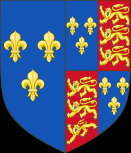 Royal Arms England France 1470 1471 — Zdjęcie stockowe
