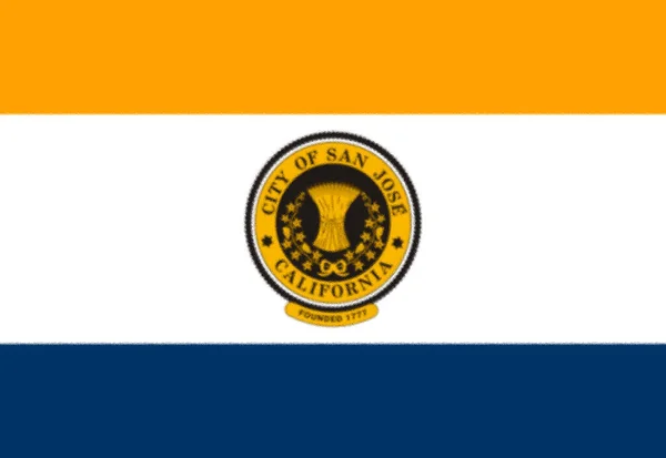 Прапор Сан Хосе Каліфорнія Сша — стокове фото