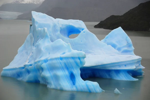 Ice Berg Torres Del Paine Chili Jest Prawdopodobnie Najbardziej Spektakularnym — Zdjęcie stockowe