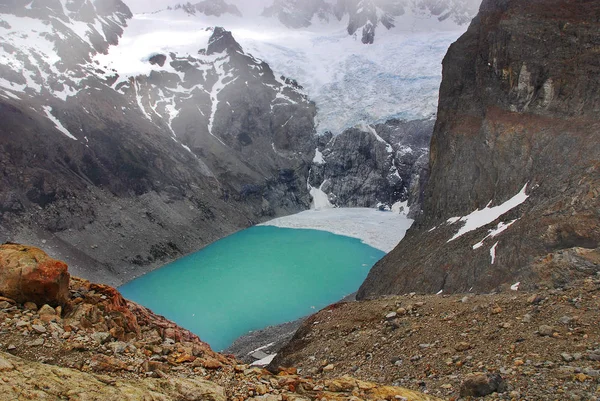 Lago Argentino Lago Província Patagônica Santa Cruz Argentina Lago Fica — Fotografia de Stock