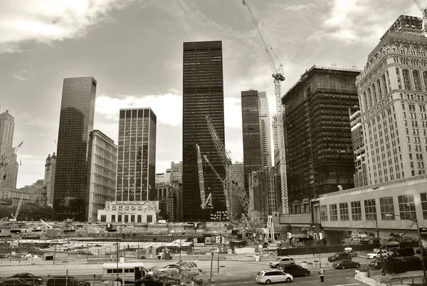 Нью Йорк Мая Строящийся Всемирный Торговый Центр Нью Йорке Нью — стоковое фото