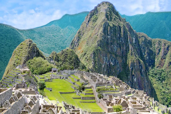 Machu Picchu Vagy Machu Pikchu Quechua Machu Idős Idős Ember — Stock Fotó