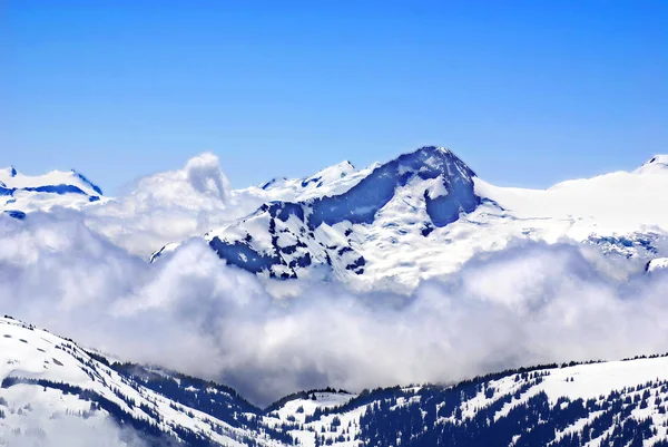 加拿大不列颠哥伦比亚Wistler Montain的雪 — 图库照片