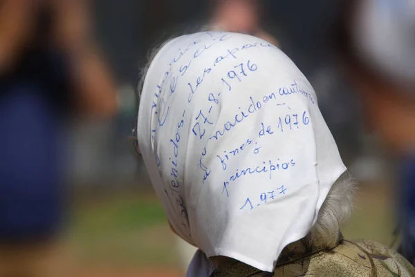 Buenos Aires Argentina Nov Uma Mulher Não Identificada Marcha Buenos — Fotografia de Stock