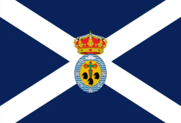 Σημαία Της Santa Cruz Tenerife Ισπανία — Φωτογραφία Αρχείου