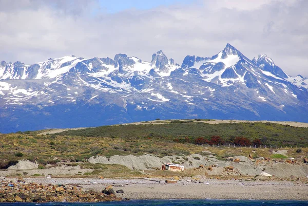 Beagle Channel Develops Several Islands North Lies Argentine Chilean Isla — Stock Photo, Image