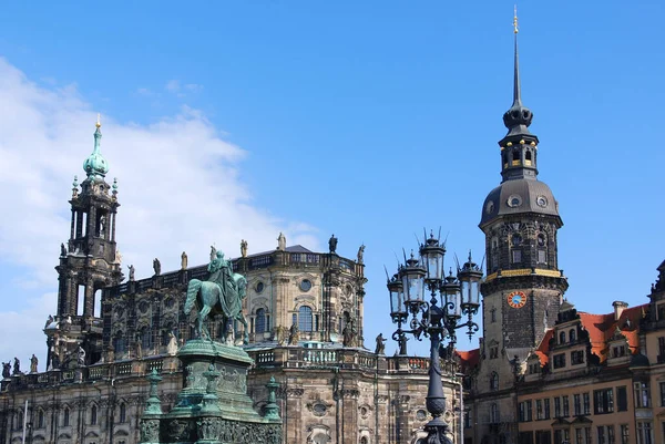 Dresden Germany 2010 Hofkirche Stands One Dresden Foremost Landmarks Church — Stock Photo, Image