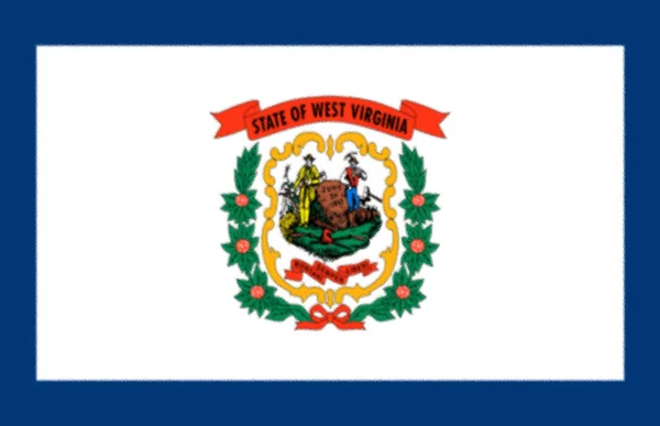 Vlag Van West Virginia Staat Verenigde Staten — Stockfoto