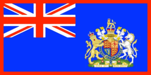 Alternativa Bandera Británica Con Escudo Real Armas — Foto de Stock