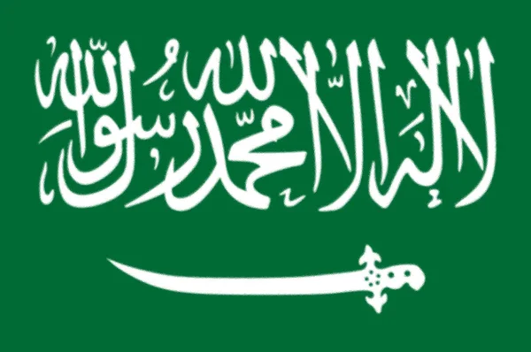 Bandeira Arábia Saudita 1938 1973 — Fotografia de Stock