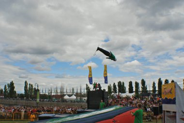 Yaz aylarında kayakçılarla spor festivali