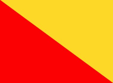 Palermo bayrağı, İtalya. Vektör Biçimi