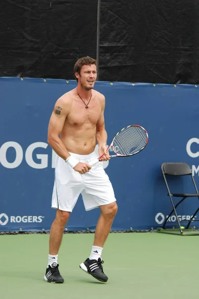 Montreal August Marat Safin Ohne Hemd Auf Dem Court Des — Stockfoto