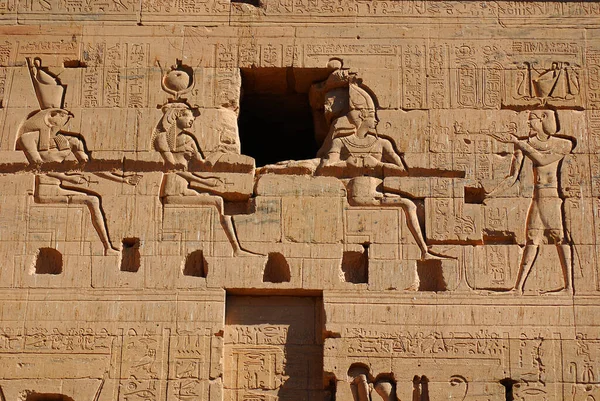 Philea Temple Egypt Nov 건물은 2008 일에아 건설때문에 유네스코 프로젝트중에 — 스톡 사진