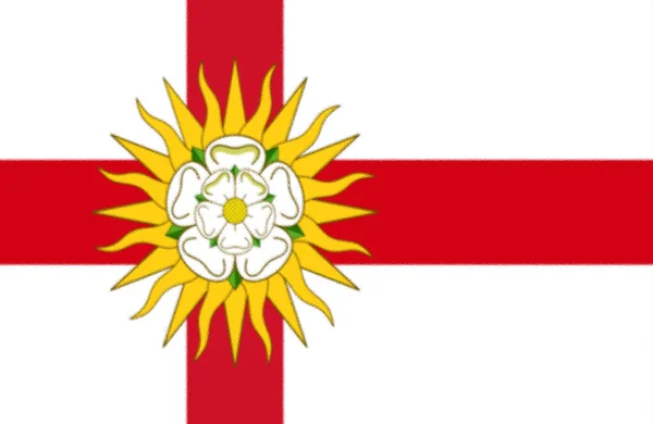 Flaga West Riding Yorkshire — Zdjęcie stockowe