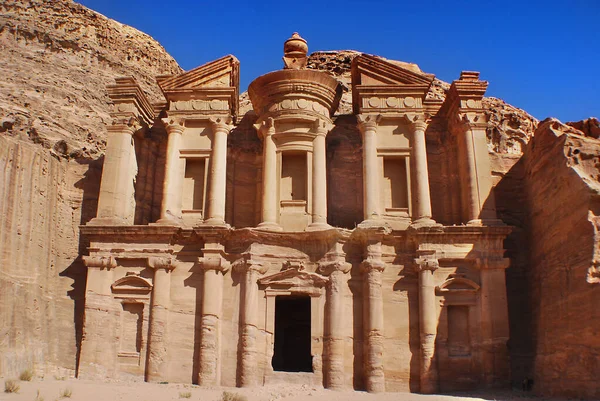 Petra Jordan 2008 Deir Deir Het Klooster Een Monumentaal Gebouw — Stockfoto