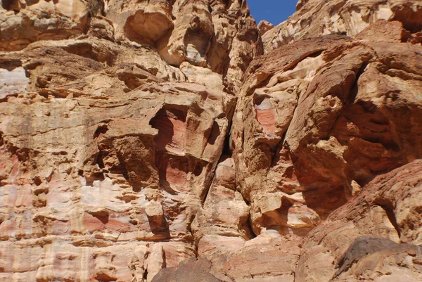Paisagem Montanha Petra Ruína Cidade Antiga Wadi Musa Jordânia Árabe — Fotografia de Stock