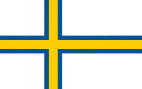 Bandera Norrland Textura Fondo —  Fotos de Stock
