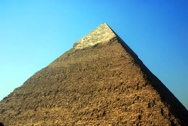 Каир Эгипт Великая Пирамида Гизы Известная Пирамида Хуфу Пирамида Хеопса — стоковое фото