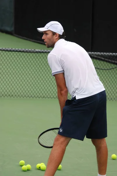 Montreal Agosto Jugador Identificado Cancha Entrenamiento Montreal Rogers Cup Agosto — Foto de Stock