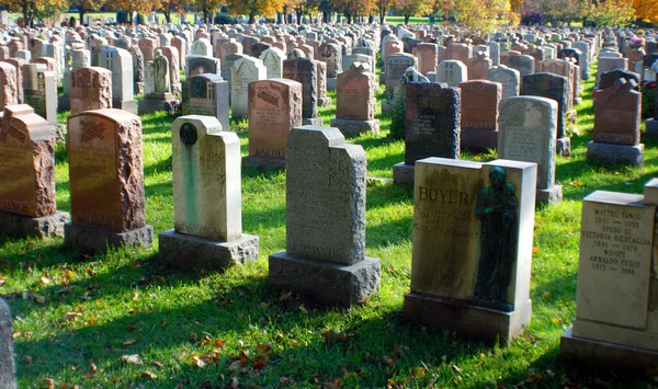 Montreal Kanada Oktober 2015 Friedhof Notre Dame Des Neiges Mit — Stockfoto