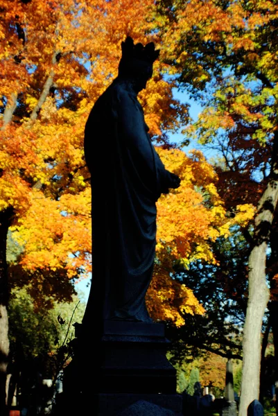 Montreal Canada Octubre 2015 Cementerio Notre Dame Des Neiges Con — Foto de Stock