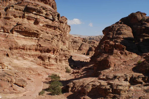 Petra Harabelerindeki Dağ Manzarası Wadi Musa Daki Antik Şehir Ürdün — Stok fotoğraf