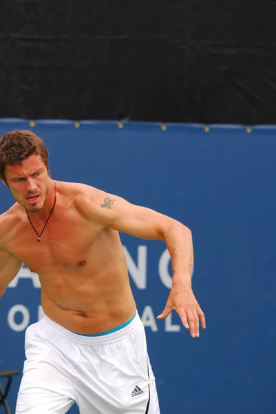 Montreal August Marat Safin Ohne Hemd Auf Dem Court Des — Stockfoto