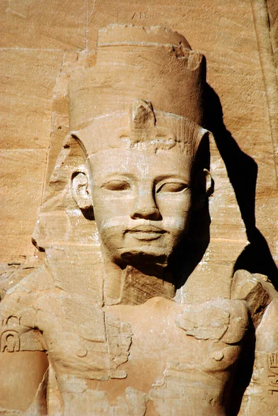 Abu Simbel Templomok Utal Két Hatalmas Szikla Templomok Dél Egyiptom — Stock Fotó