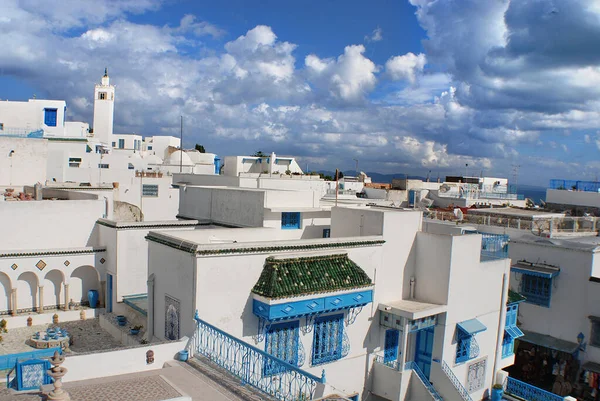 Sidi Bou Said Tunisia 2017 Sidi Bou Said Stad Turistattraktion — Stockfoto