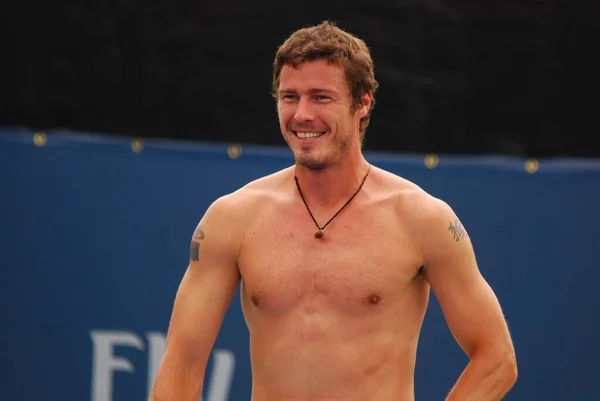 Montreal Agosto Marat Safin Senza Maglietta Sul Campo Della Montreal — Foto Stock