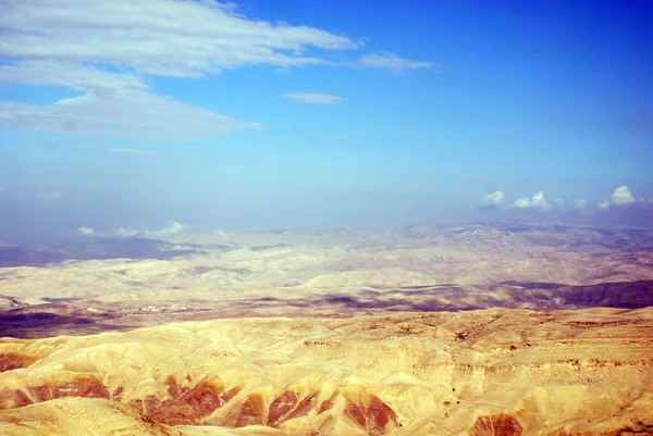 Пейзаж Коричневыми Горами Вдоль Королевского Шоссе Иордании Ближний Восток — стоковое фото