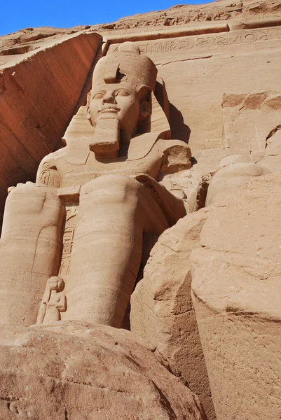 Abu Simbel 2008 Храми Абу Сімбел Два Масивні Кам Яні — стокове фото