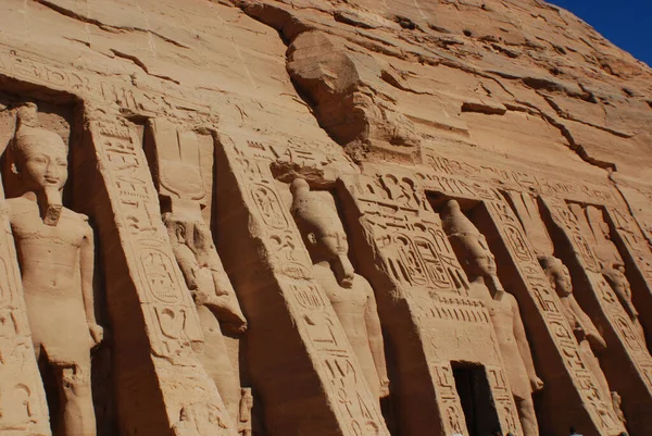 Abu Simbel 2008 Храми Абу Сімбел Два Масивні Кам Яні — стокове фото