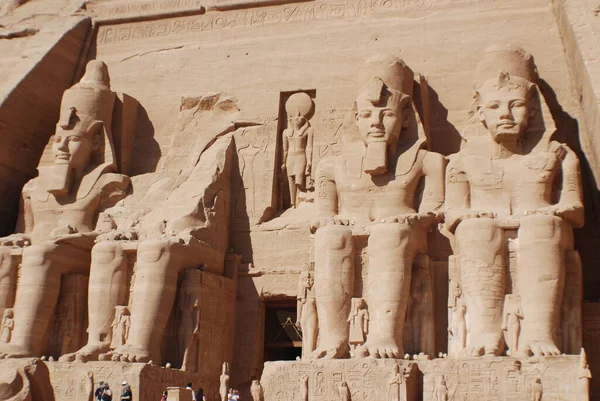 Abu Simbel 2008 Храми Абу Сімбел Два Масивні Кам Яні — стокове фото