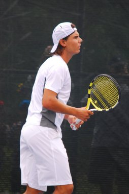 Montreal - 9 Ağustos 2011 'de Montreal, Kanada' da Raphael Nadal antrenman kortunda. Rafael 