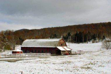 Bromont, Camnada 'da kışın çiftlik.