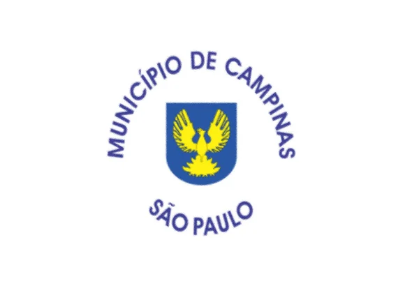 Vlag Van Campinas Achtergrond Textuur — Stockfoto