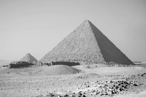 Giza Piramidi Khufu Piramidi Olarak Bilinen Büyük Giza Piramidi Anda — Stok fotoğraf