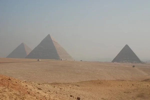 Giza Piramidi Khufu Piramidi Olarak Bilinen Büyük Giza Piramidi Anda — Stok fotoğraf