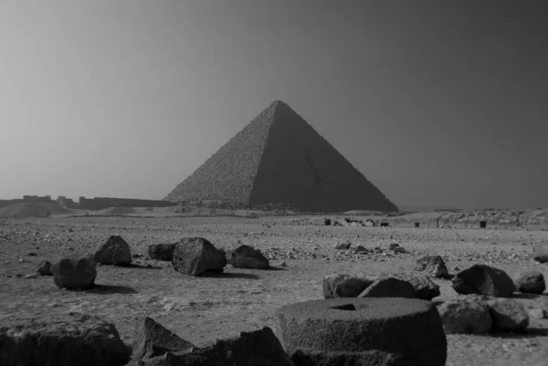 Kairo Egypt Wielka Piramida Gizie Znana Również Jako Piramida Khufu — Zdjęcie stockowe