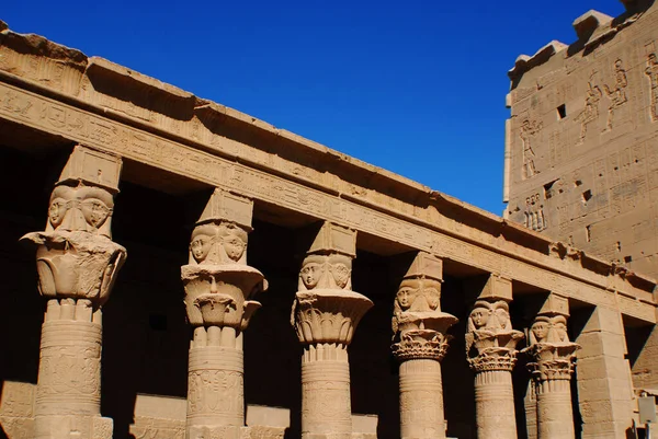 Philea Temple Egypt Nov Komplexet Demonterades Och Flyttades Till Närliggande — Stockfoto