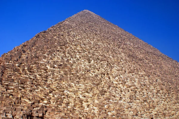 Cairo Egypt Μεγάλη Πυραμίδα Της Γκίζας Επίσης Γνωστή Πυραμίδα Του — Φωτογραφία Αρχείου