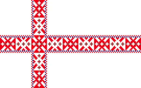 Flaga Setomaa Estonia — Zdjęcie stockowe