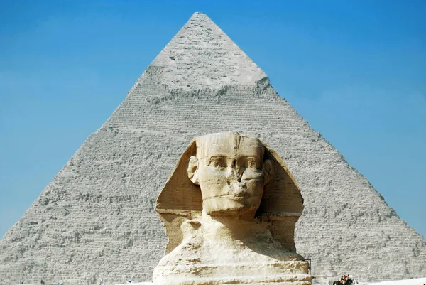 Cairo Egitto 2010 Grande Sfinge Giza Sfinge Giza Una Statua — Foto Stock