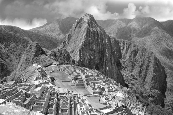 Machu Picchu Vagy Machu Pikchu Quechua Machu Idős Idős Ember — Stock Fotó