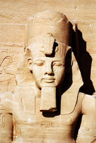 Templos Abu Simbel Refere Dois Templos Rochosos Maciços Sul Egito — Fotografia de Stock