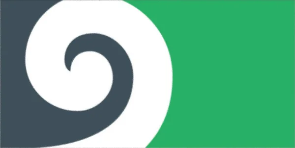 Flag Koru New Zealand — Stock Photo, Image