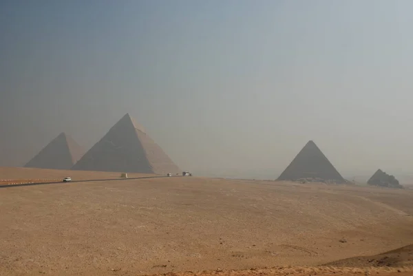 Grande Pirâmide Gizé Também Conhecida Como Pirâmide Khufu Pirâmide Cheops — Fotografia de Stock